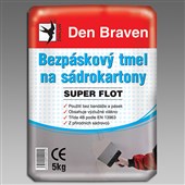 DEN BRAVEN Bezpáskový tmel na sádrokartony SUPER FLOT 5kg